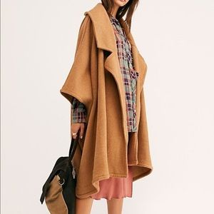 Free People NWOT Off Duty Poncho